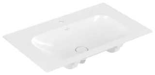 Villeroy & Boch Schrankwaschtisch Finion 4164 800x500mm mittl HL durchgest o ÜL eck Weiß Alpin C+, 4 416481R1