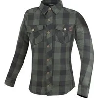 Bogotto Motorradjacke Forgewood Damen Motorrad Hemd protektoren weitenverstellbar