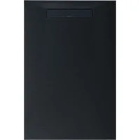 Bernstein Duschwanne LAVOA, Rechteckig / Duschtasse / Mineralguss / Steinoptik - Anthrazit Matt / mit Ablaufgarnitur & Siphon, Komplett-Set, Größe wählbar / langlebig / sehr flach / Anti-Rutsch