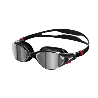Speedo - "2024 2.0" Passt sich dem Gesicht an Schwimmbrille Spiegel für Herren (Schwarz/Silber)