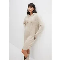 bonprix Strickkleid mit Kapuze, aus Polyacryl, lässig geschnitten, mit Eingrifftaschen