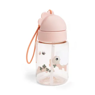 Done by Deer Flasche mit Strohhalm Tiny Farm Powder 280ml