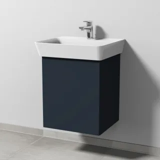 Sanipa 3way Waschtischunterbau zu Ideal Standard Connect Air Cube Waschtisch mit 1 Tür, Marine-Matt SP6451R