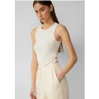 QS Muskelshirt T-Shirt Ripptop mit seitlicher Raffung, QS x Vanessa Mai
