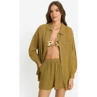 LSCN by LASCANA Langarmbluse (Set, 2-tlg., mit Shorts)