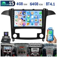 ESSGOO DAB+ Für Ford S-Max 2007-15 Android 15 Autoradio Carplay GPS Navi RDS Autoradio (RDS, 4+64GB(optional), Digitalradio (DAB), FM, AM, Carplay Android Auto Bluetooth EQ USB GPS Navi WIFI Touchscreen)