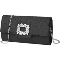 Miss Lulu Clutch Damen, Elegante Abendtasche mit Kette
