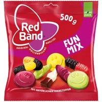 Red Band Süßigkeit, Red Band Fun Mix Mischung mit Lakritz mit natürlichen Farbstoffen 500g