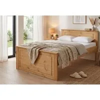 OTTO home Massivholzbett Hugo, FSC® zertifiziert, Landhausstil, zeitlos und edel (auch als Super Sparset inklusive Schubkästen), Stauraumbett, extra belastbar, Made in EU, viele Breiten