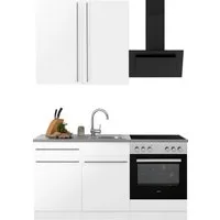 wiho Küchen Pantryküche Chicago, wahlweise mit E-Geräten, Breite 160 cm