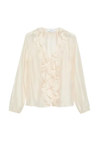 comma - Bluse beige - Gr. - 44
