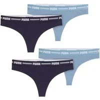 PUMA BODYWEAR String mit elastischem Webgummibündchen im 4er SPARPACK