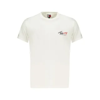 Tommy Hilfiger Weißes Baumwoll-Herren-T-Shirt