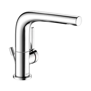 Keuco Edition 400 Waschtischarmatur 51505010000 Ausladung 153mm, schwenkbar, mit Ablaufgarnitur, verchromt