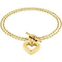Tommy Hilfiger Armkette TOGGLE HEART, mit Emaille