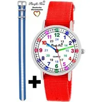Pacific Time Quarzuhr Set Kinder Armbanduhr Lernuhr Wechselarmband, Mix und Match Design - Gratis Versand