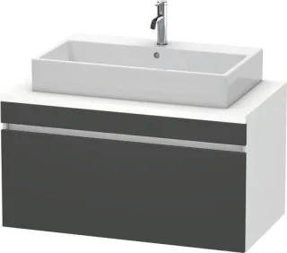 Duravit DuraStyle Konsolenwaschtischunterbau wandhängend Graphit & Weiß Matt 1000x548x512 mm - DS531 DS531404918