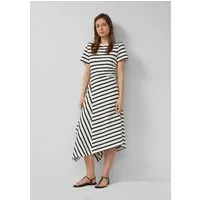 s.Oliver Midikleid Kleid Asymmetrisches Jerseykleid mit Raffung