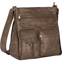 Jennifer Jones Umhängetasche Damen Tasche Schultertasche Umhängetasche Leder Optik Handtasche, als Schultertasche,Shopper,Handtasche tragbar