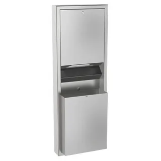 KWC Aquarotter Papier-Abfall-Kombi, RODAN, Edst., 411x1148x171 mm, Aufputz, ca. 23 l, 2000090059 2000090059