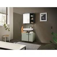 moebel-dich-auf Badmöbel-Set MESSINA, (Set 4, 2-St., Spiegelschrank, Wbu), Softclose-Funktion
