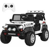 KOMFOTTEU Elektro-Kinderauto, Belastbarkeit 50 kg, 12V Jeep Kinderauto mit Fernbedienung