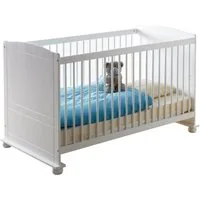 Ticaa Babybett Babybett Gitterbett Adam Kiefer Weiß