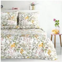 Eurofirany Bettwäsche Doppelbett, Baumwolle, 2 teilig, Dekorative Bettwäschegarnitur Ehebett