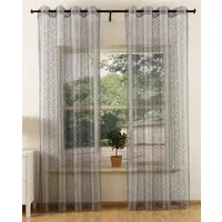 Gardinenbox Gardine (2 St), Ösen, transparent, Polyester, Netz Struktur Netzvorhang 203522