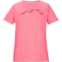 Killtec T-Shirt KOS 194 WMN TSHRT Vielseitiges Damen T-Shirt mit Melange-Optik und Bergprint