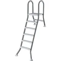 Waterman Poolleiter Poolleiter Edelstahl für Halbhochbecken mit 150 cm (Komplett-Set, 1-St)