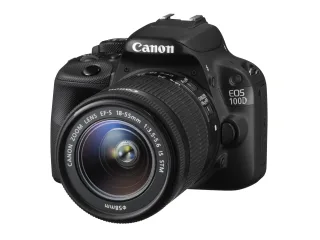 Canon EOS 100D [18MP Full HD Live View 3"] schwarz inkl. EF-S 18-55mm 1:35-56 IS STM Objektiv