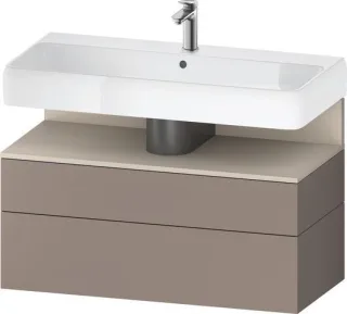 Duravit Qatego Waschtischunterbau wandhängend Basalt Matt 990x470x590 mm - QA4395083430010 QA4395083430010