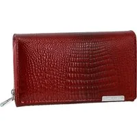 Jennifer Jones Kellnerbörse Jennifer Jones Damen Börse Kellnerbörse (Kellnerbörse, Kellnerbörse), Damen Kellnerbörse Echtes Leder Größe ca. 16cm, rot