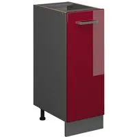 Vicco Apothekerschrank R-Line, Rot Hochglanz/Anthrazit, 30 cm ohne Arbeitsplatte (1-St)
