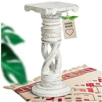 livasia Dekosäule Balinesische Säule aus Holz, gedreht, handgefertigt