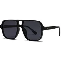 LuxusKollektion Retrosonnenbrille Sonnenbrille Retro Pilotenbrille Schwarz Gradient Grau 56 Millimeter