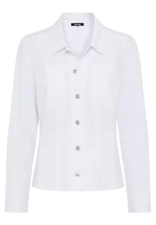 Olsen - Jersey Jacket Long Sleeves white - Gr. - 38