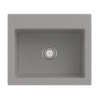 Villeroy und Boch Subway 60 S Einbauspüle 330900KD Spülbecken, 600 x 510 mm, fossil CeramicPlus