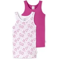 Schiesser Unterhemd Fine Rib (2-St) Achselhemd, Tanktop, Unterziehshirt
