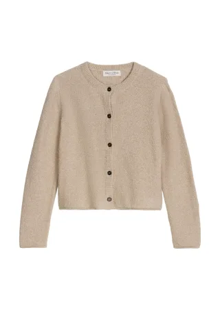 Marc OPolo Casual - Cardigan regular linen beige - Gr. - S