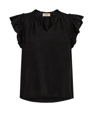 MOS MOSH - MMTea Linen Blouse black - Gr. - M