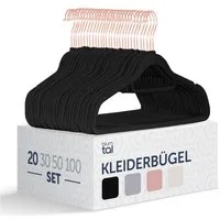 Blumtal Kleiderbügel Rutschfest - Samtoptik - Platzsparend, (20-tlg), Premium inkl. Krawattenhalter, 360° drehbar, Anti-Rutsch Bügel
