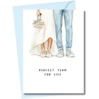 heaven+paper Hochzeitskarte Hochzeitskarte Perfect Team mit DIN B6 mit Umschlag