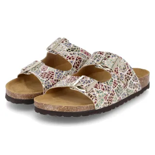 Beliana Pantoletten  Mehrfarbig - Gr. 37 -  Leder und Textil