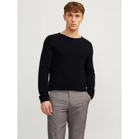 Jack & Jones Rundhalspullover JJEHILL KNIT CREW NECK NOOS Baumwolle, regular fit