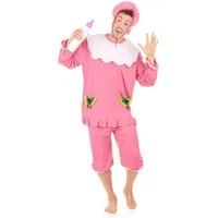 JADEO Kostüm Baby Herren-Kostüm rosa-weiss