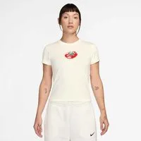 Nike Sportswear T-Shirt W NSW CHLLKNT MODCRP TMATO TEE aus Viskose, Baumwolle und Elasthan, elastisches Material