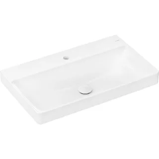 hansgrohe Aufsatzwaschtisch Xelu Q 800x480mm, mit Hahnloch, ohne Überlauf, geschliffen, weiß