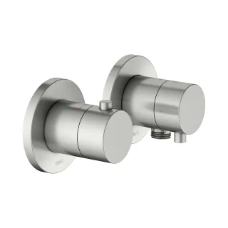 Keuco Thermostat Unterputz Edition 400 51553, 2-W m.Schlauchan. Edelstahl-finish, 51553061121 51553061121